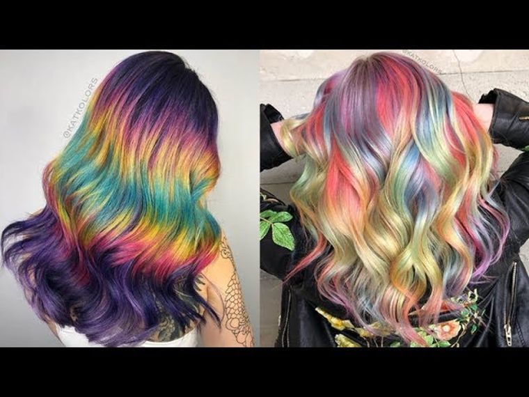 12 Cool Rainbow Hair Color Ideas Amazing Hairstyles Tutorial